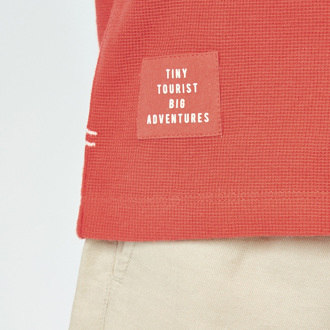 Boys crew neck tshirt Red