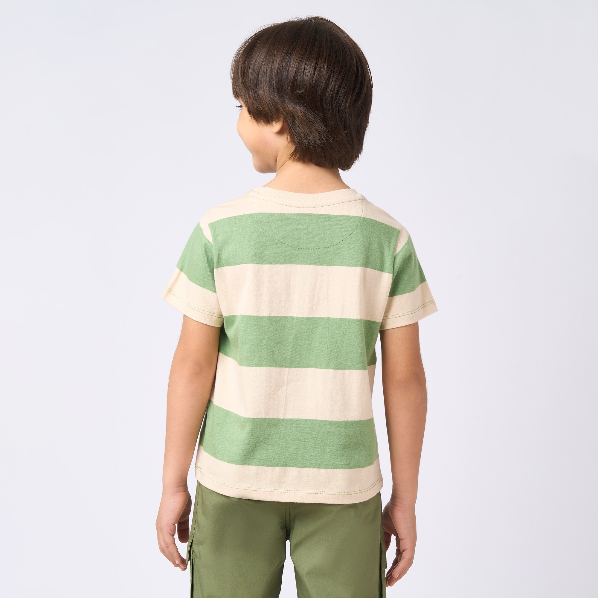 Boys crew neck T-shirt Olive