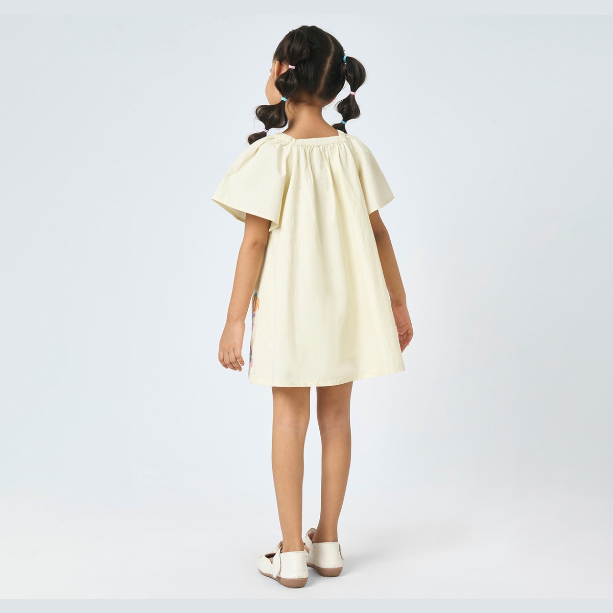 Girl  Embroidered Dress off-white