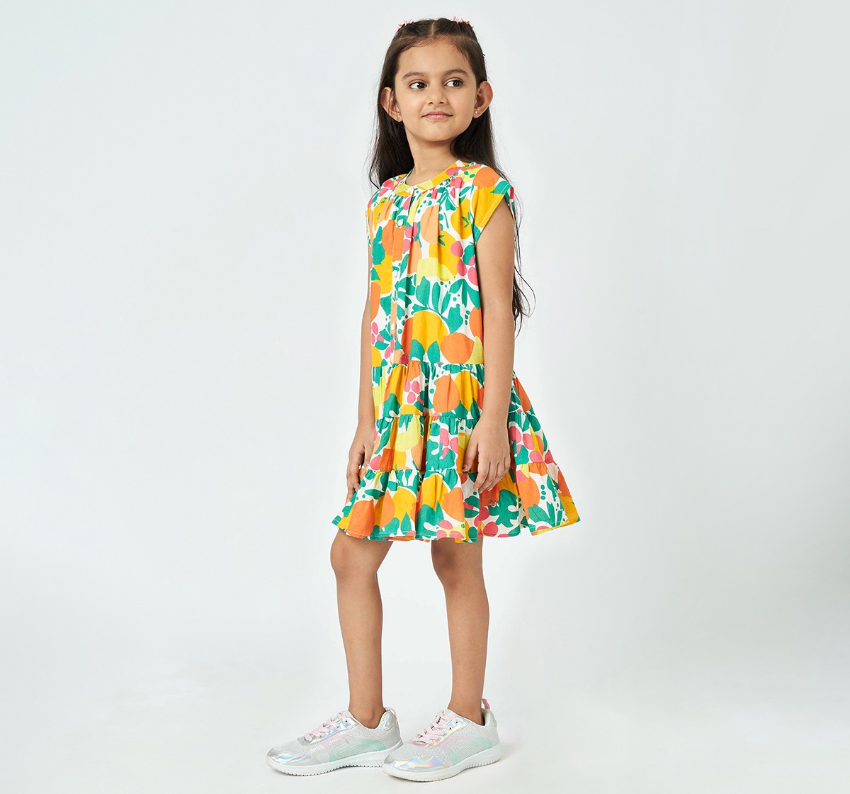 Girl Printed Dress multicolour