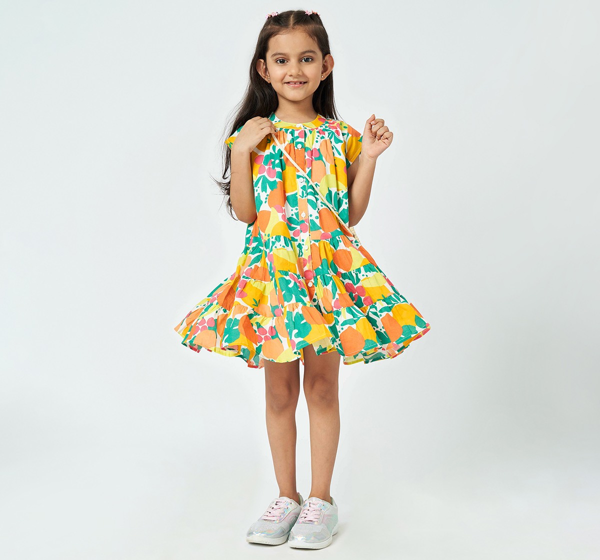 Girl Printed Dress multicolour