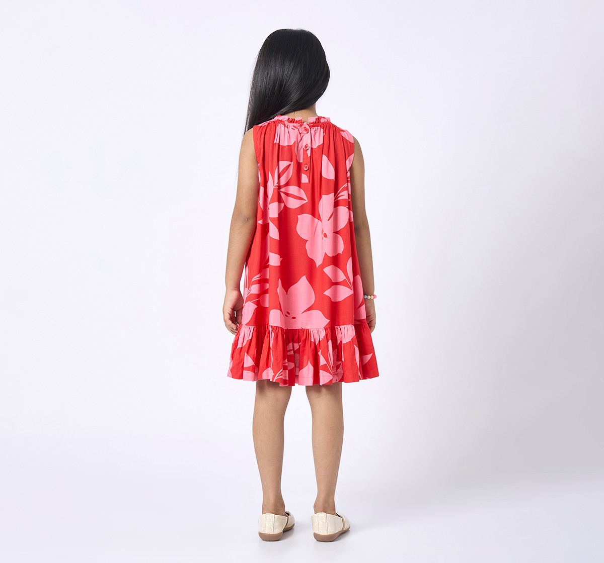 Girl  Printed Dress multicolour