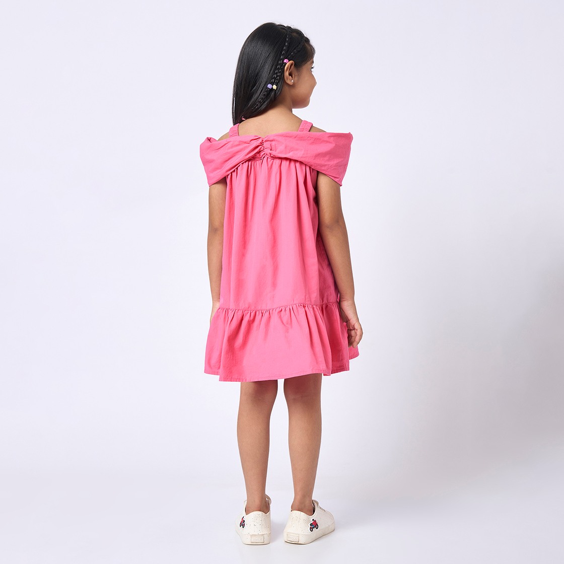 Girl  Solid Dress pink