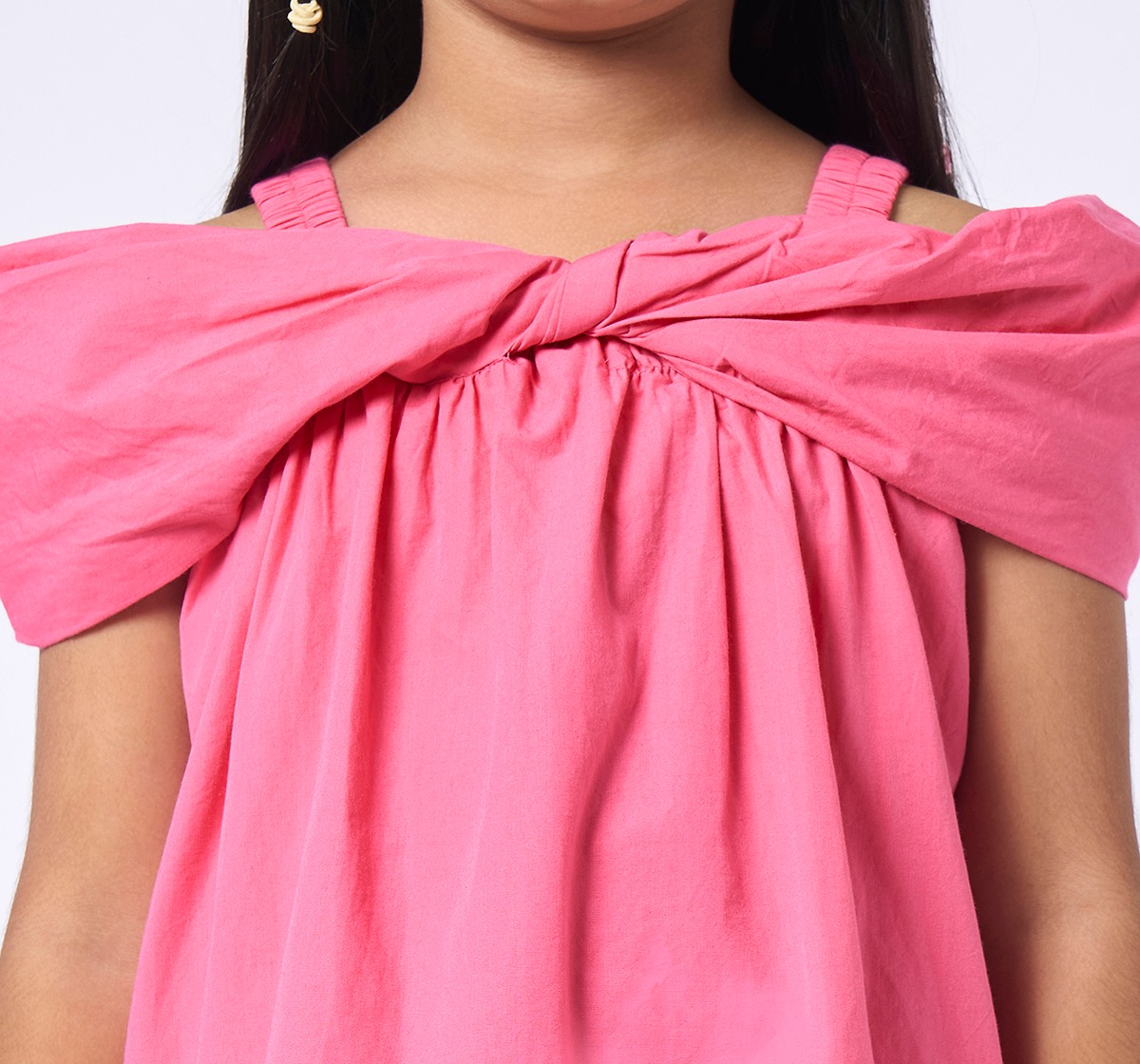 Girl  Solid Dress pink