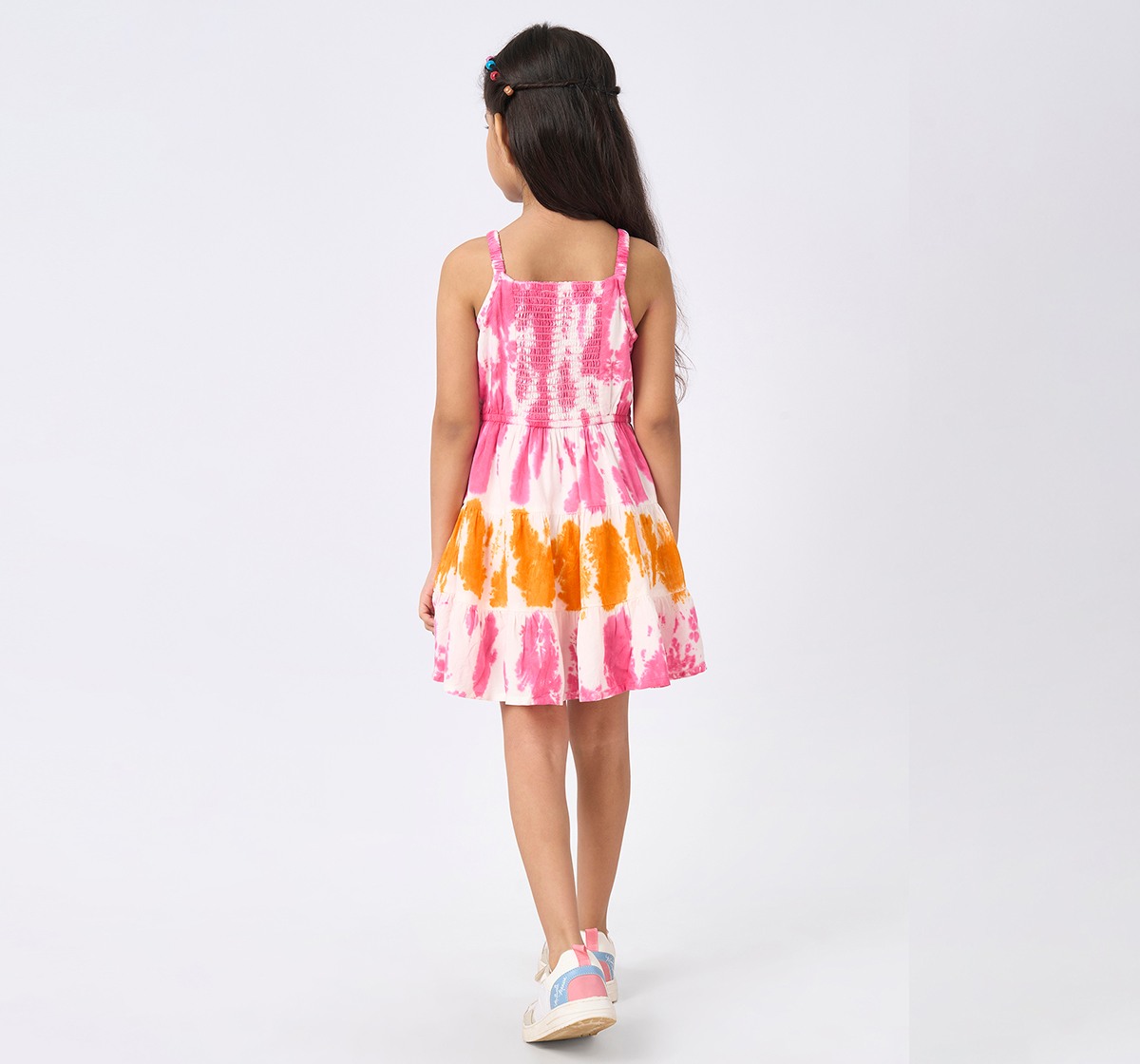 Girls Printed Sleeveless Dress