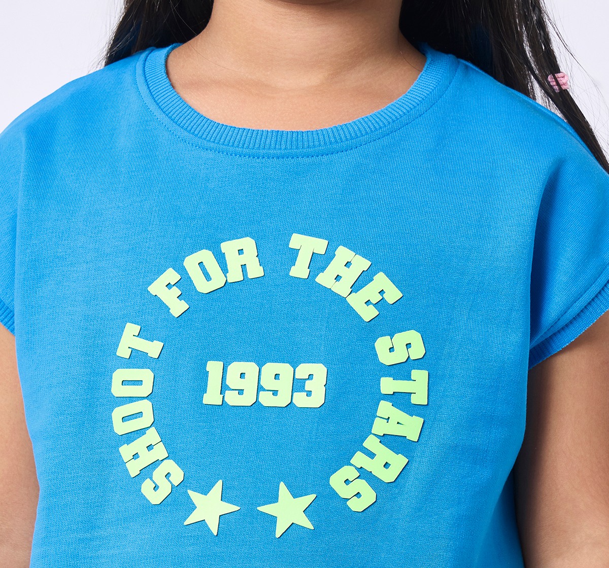 Girls Printed Short Sleeves Dress