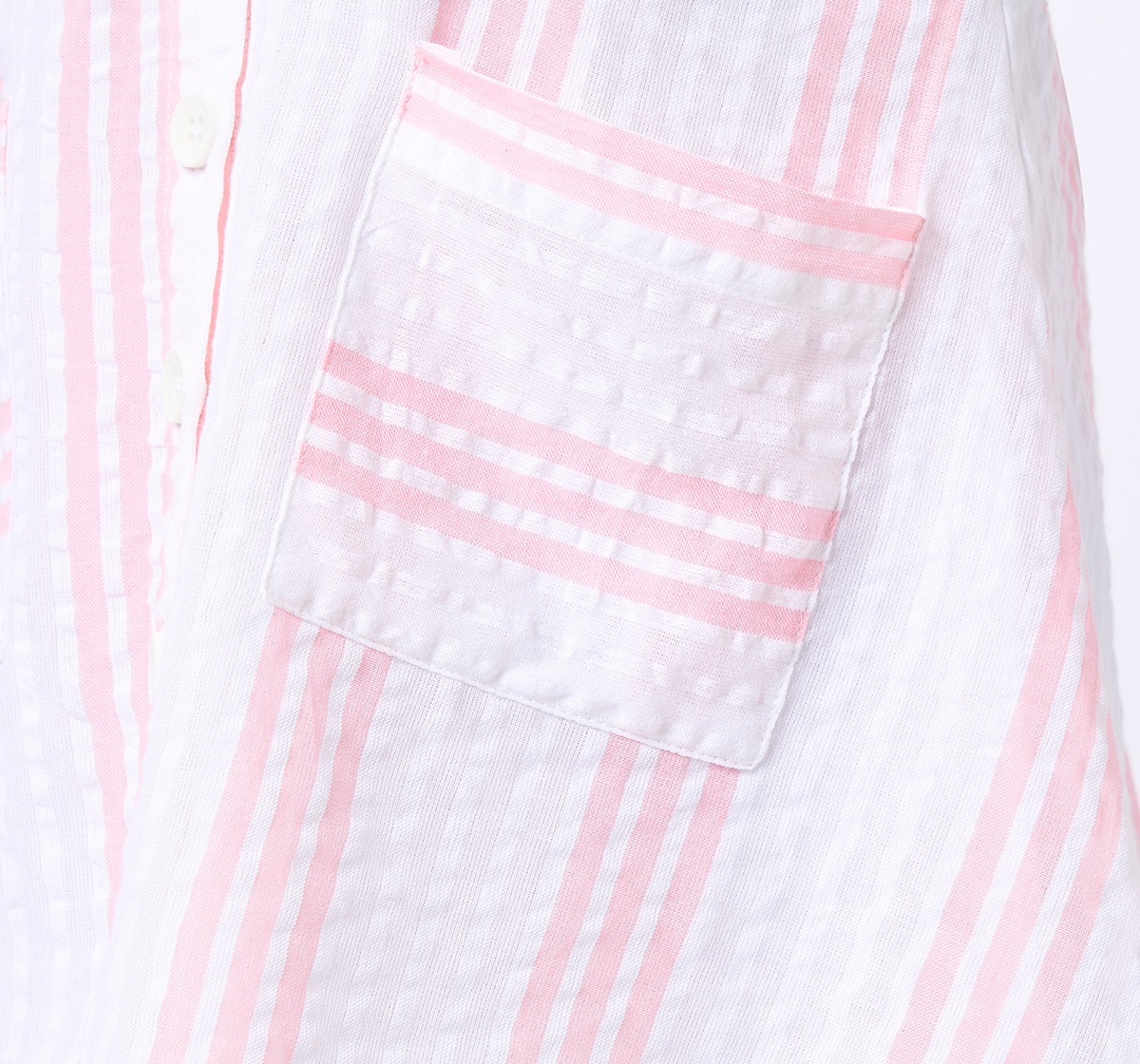 Girls Striped Short Sleeves Dress Multicolor