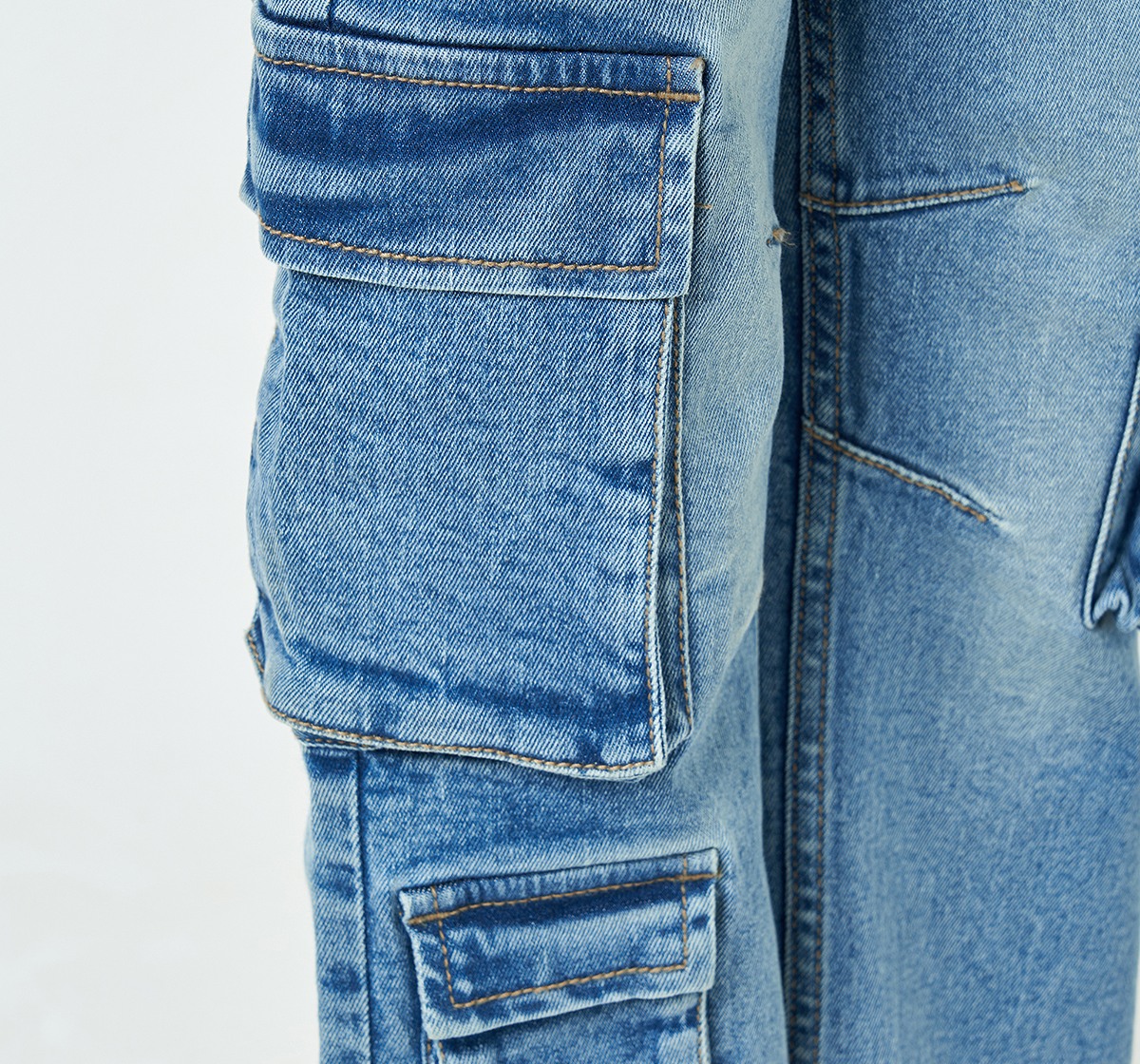 Girl  Washed Jeans blue