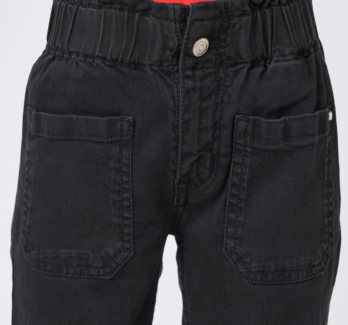 Girl  Washed Jeans black