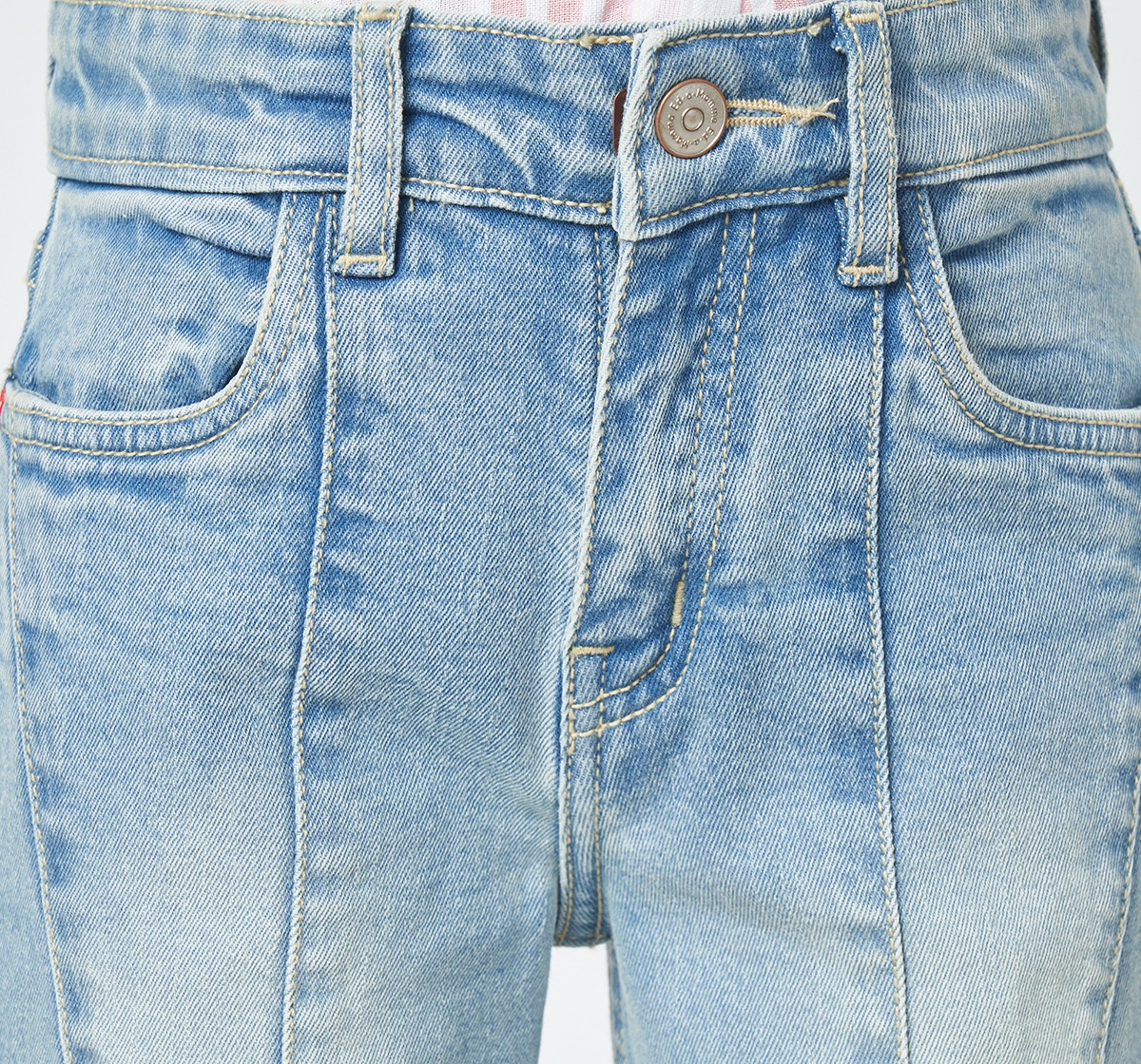 Girl  Washed Jeans blue