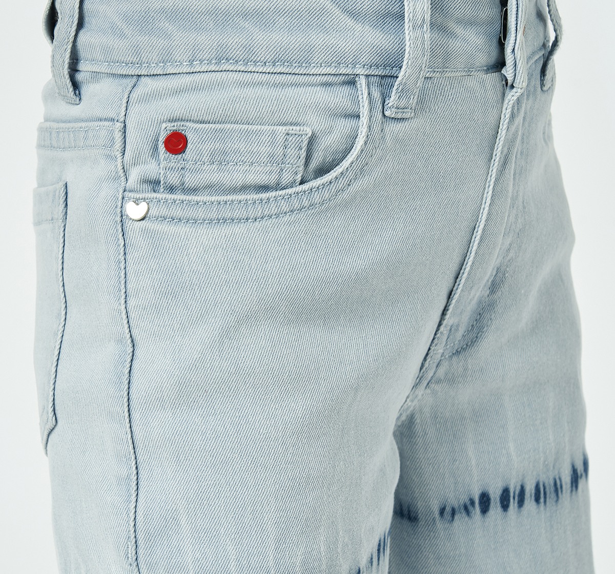 Girl  Washed Jeans blue