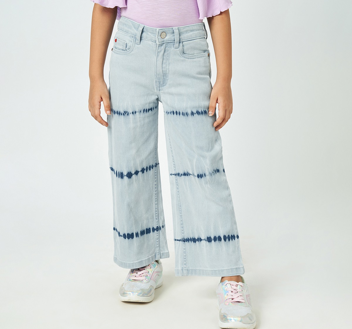 Girl  Washed Jeans blue