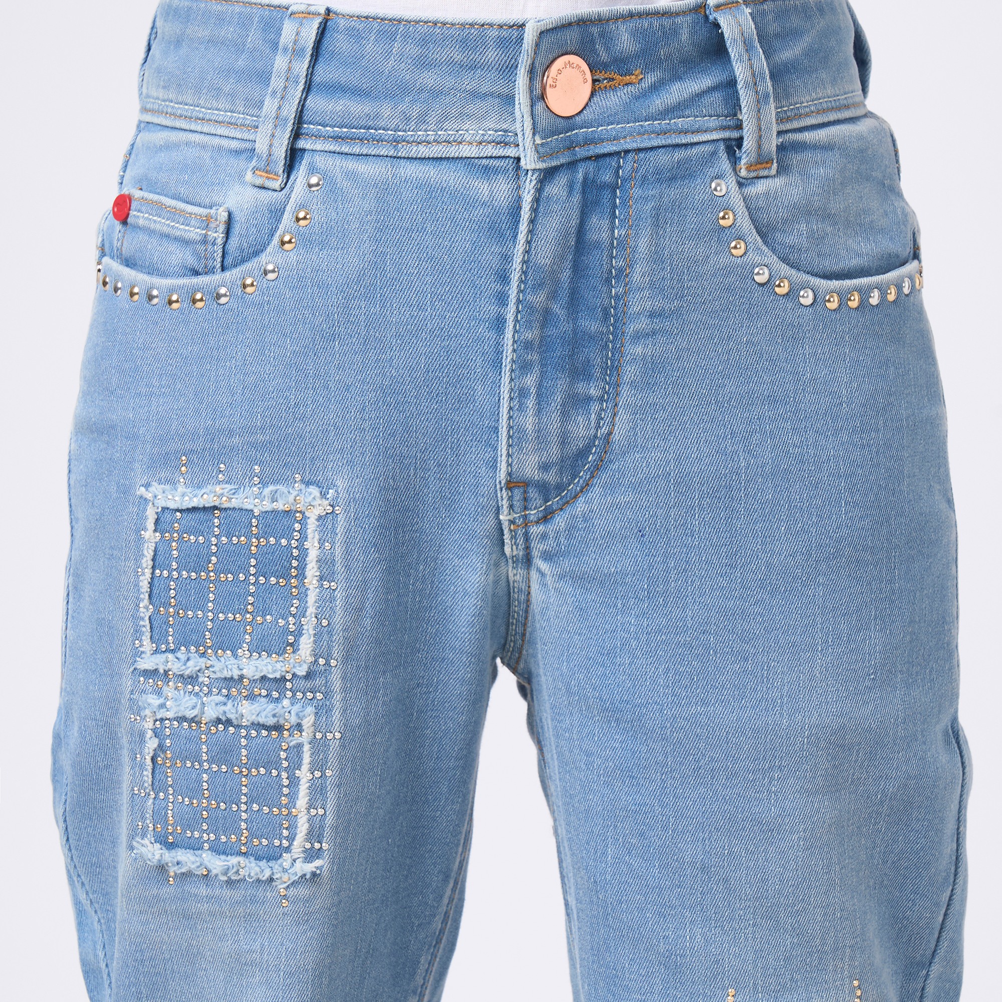 Girl  Washed Jeans blue