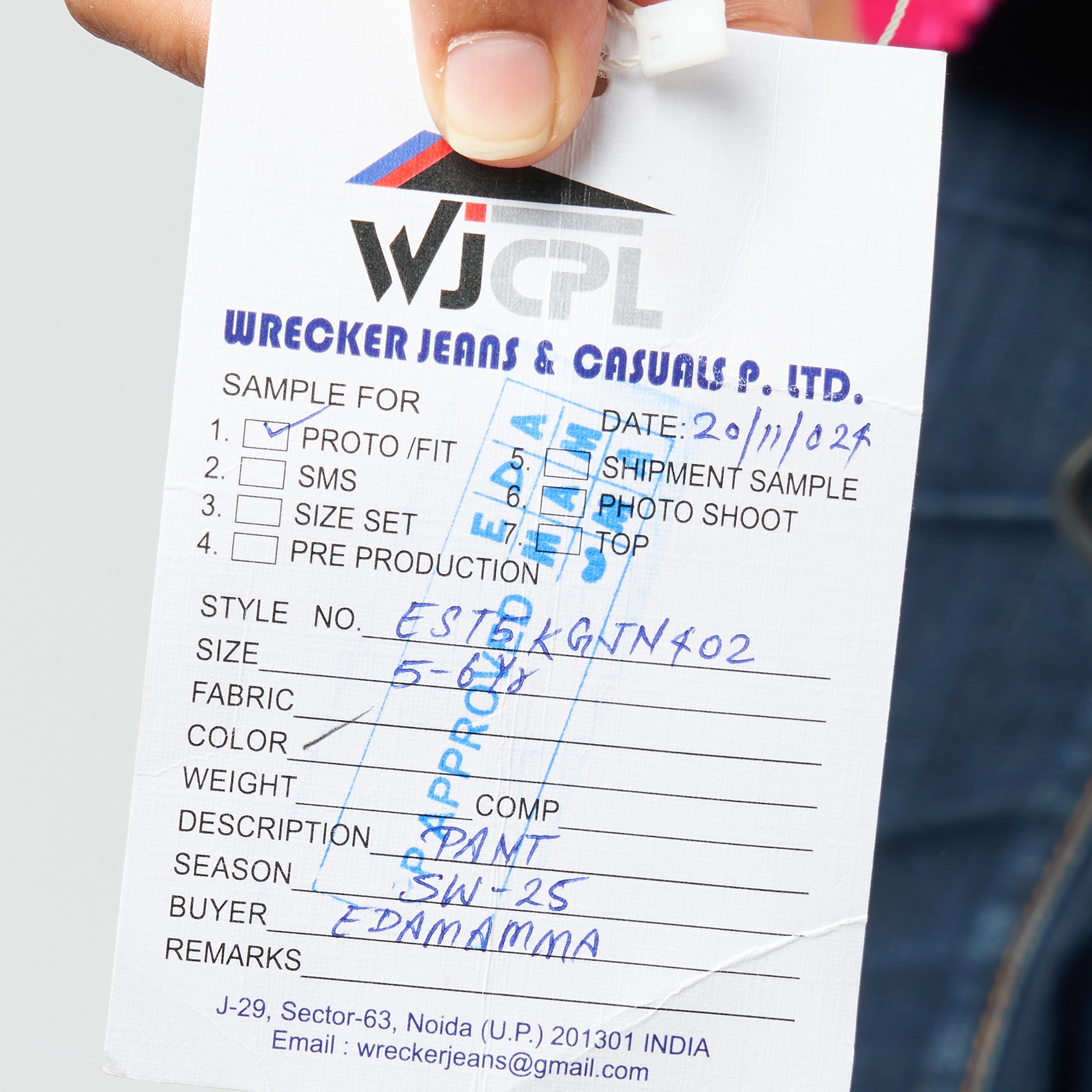 Girl  Washed Jeans blue