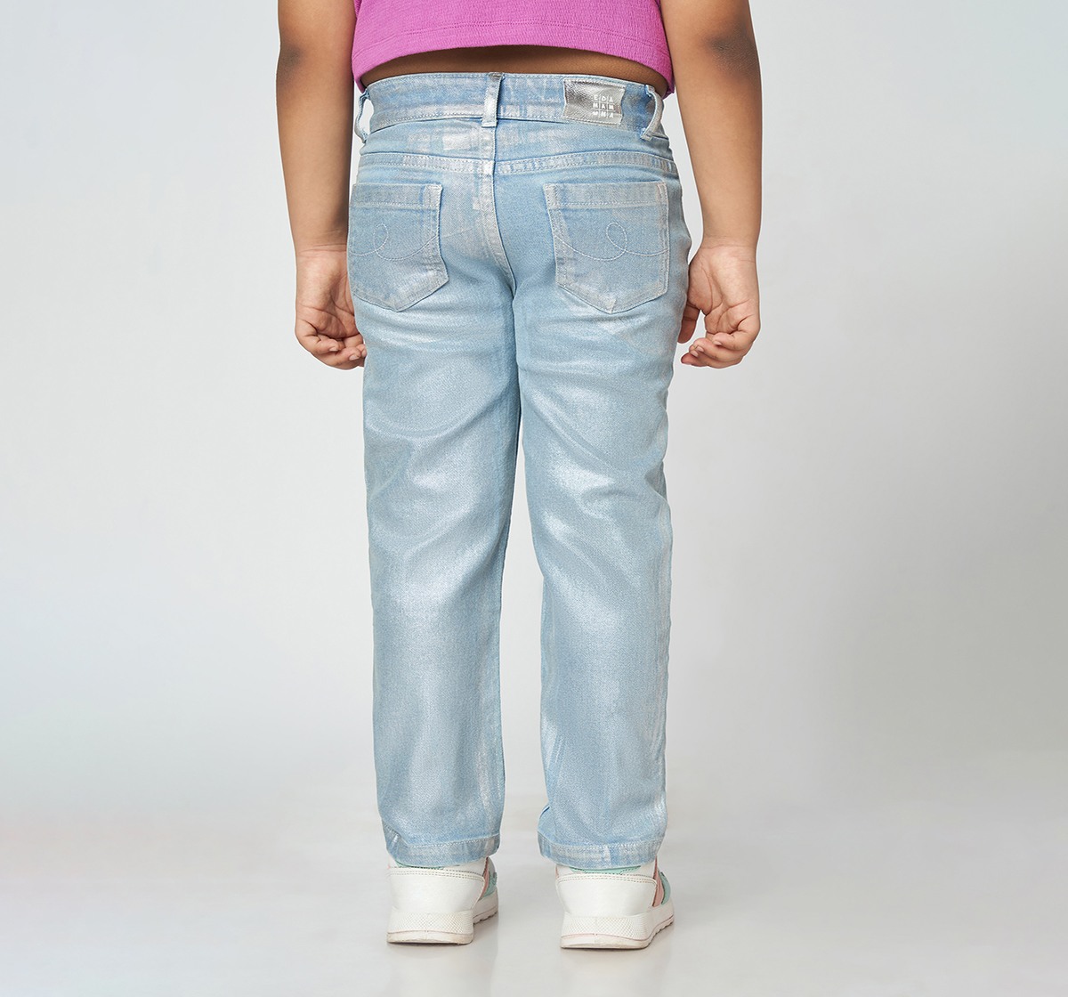 Girl  Washed Jeans blue