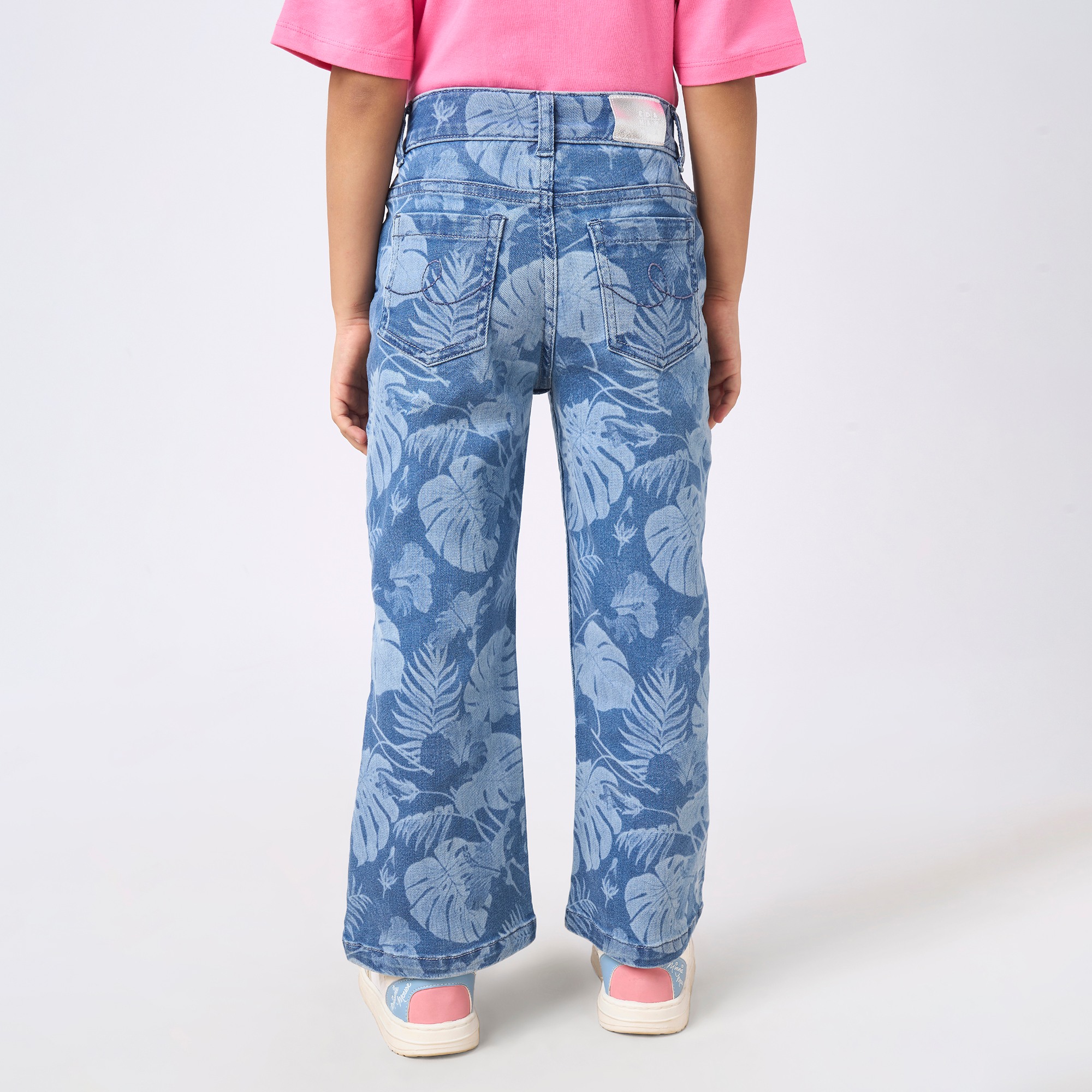 Girl  Printed Jeans blue