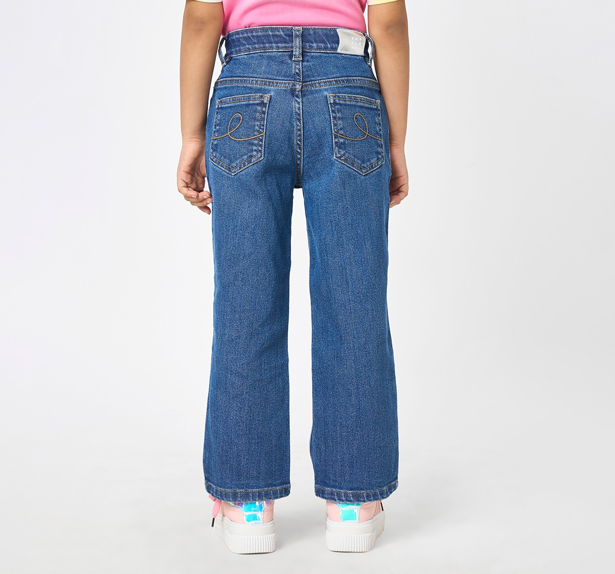 Girl  Printed Jeans blue