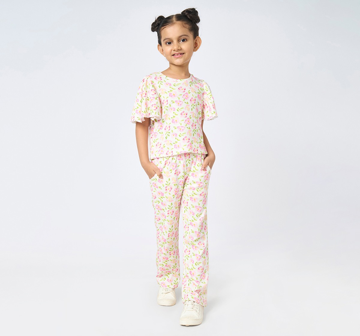 Girl Striped Clothing Sets multicolour