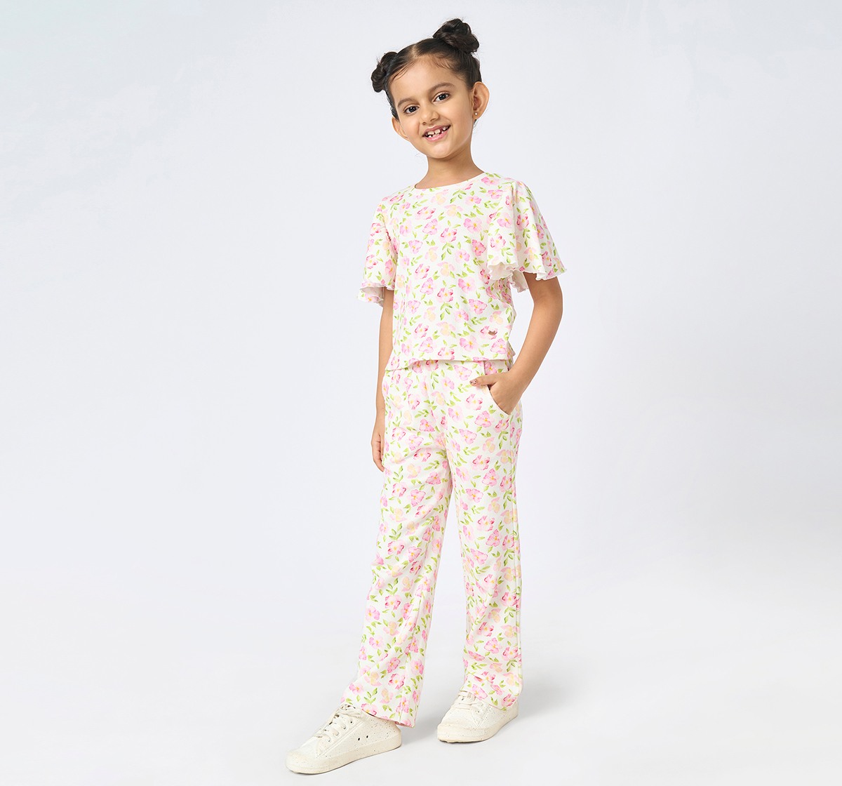 Girl  Striped Clothing Sets multicolour
