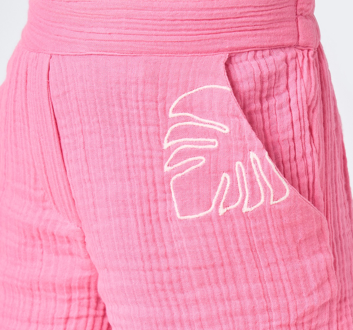 Girl Embroidered Clothing Sets pink & white