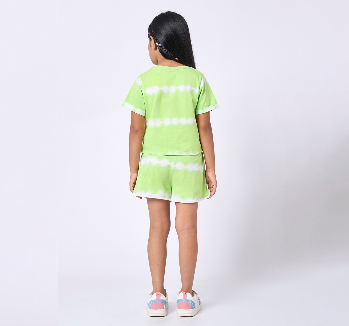 Girl  Printed Clothing Sets green