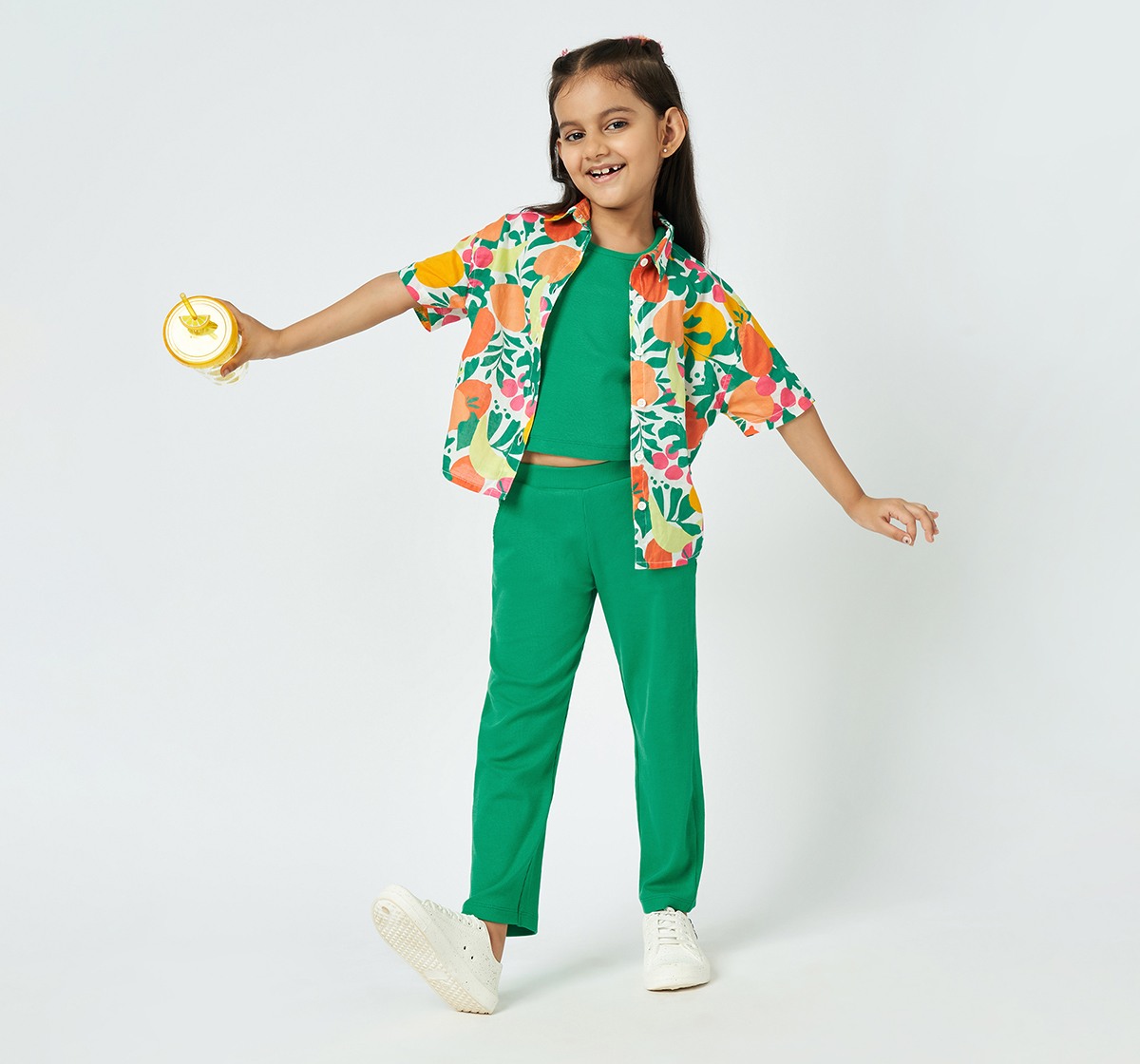 Girl  Printed Clothing Sets multicolour