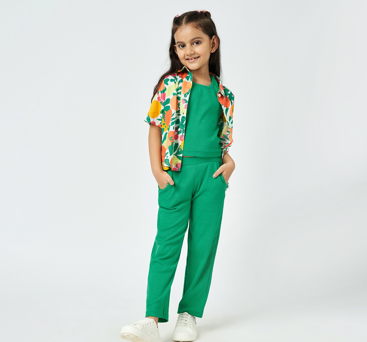 Girl  Printed Clothing Sets multicolour