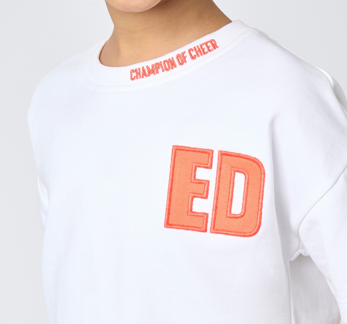 Girl  Embroidered Clothing Sets off-white