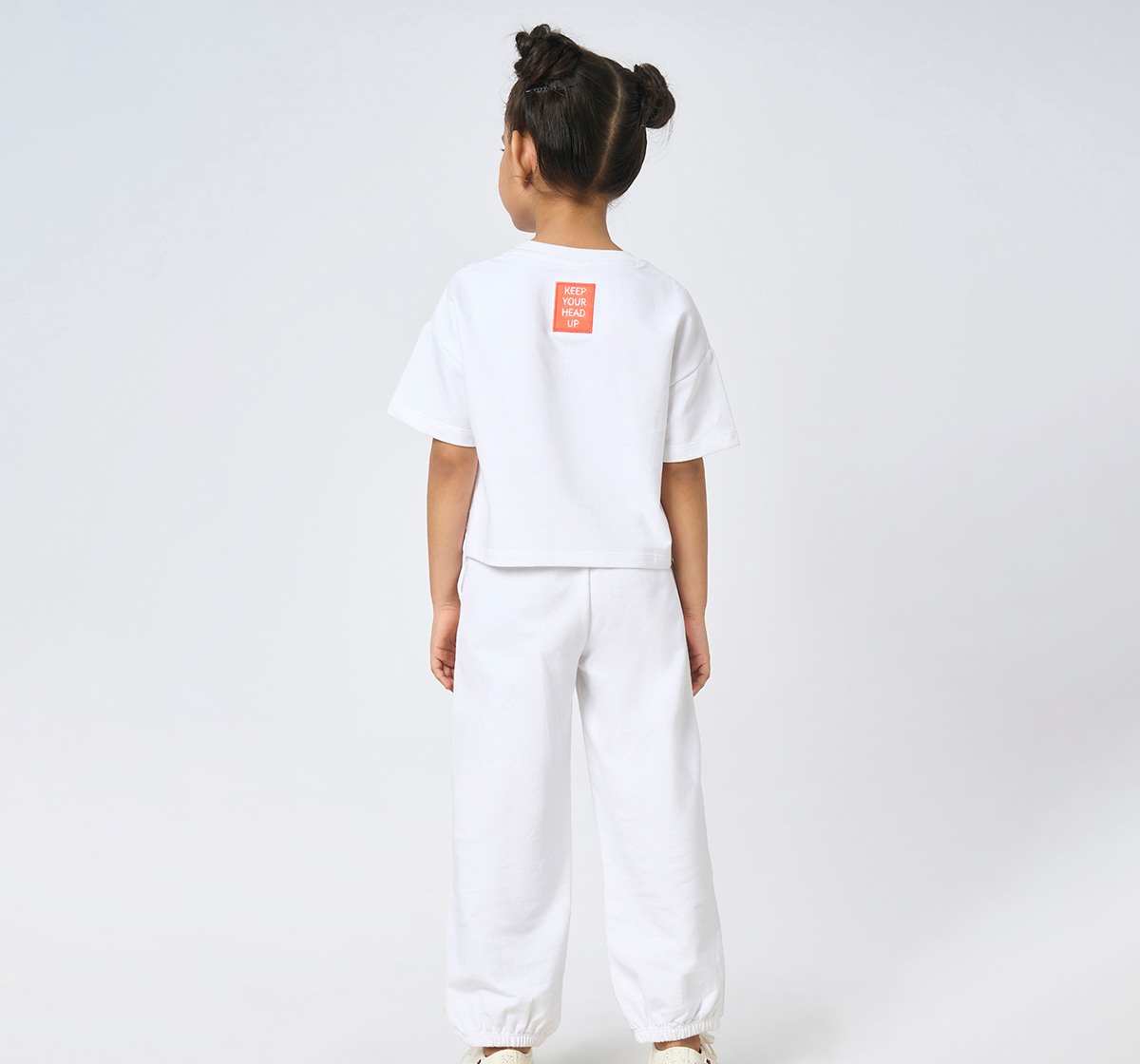 Girl  Embroidered Clothing Sets off-white