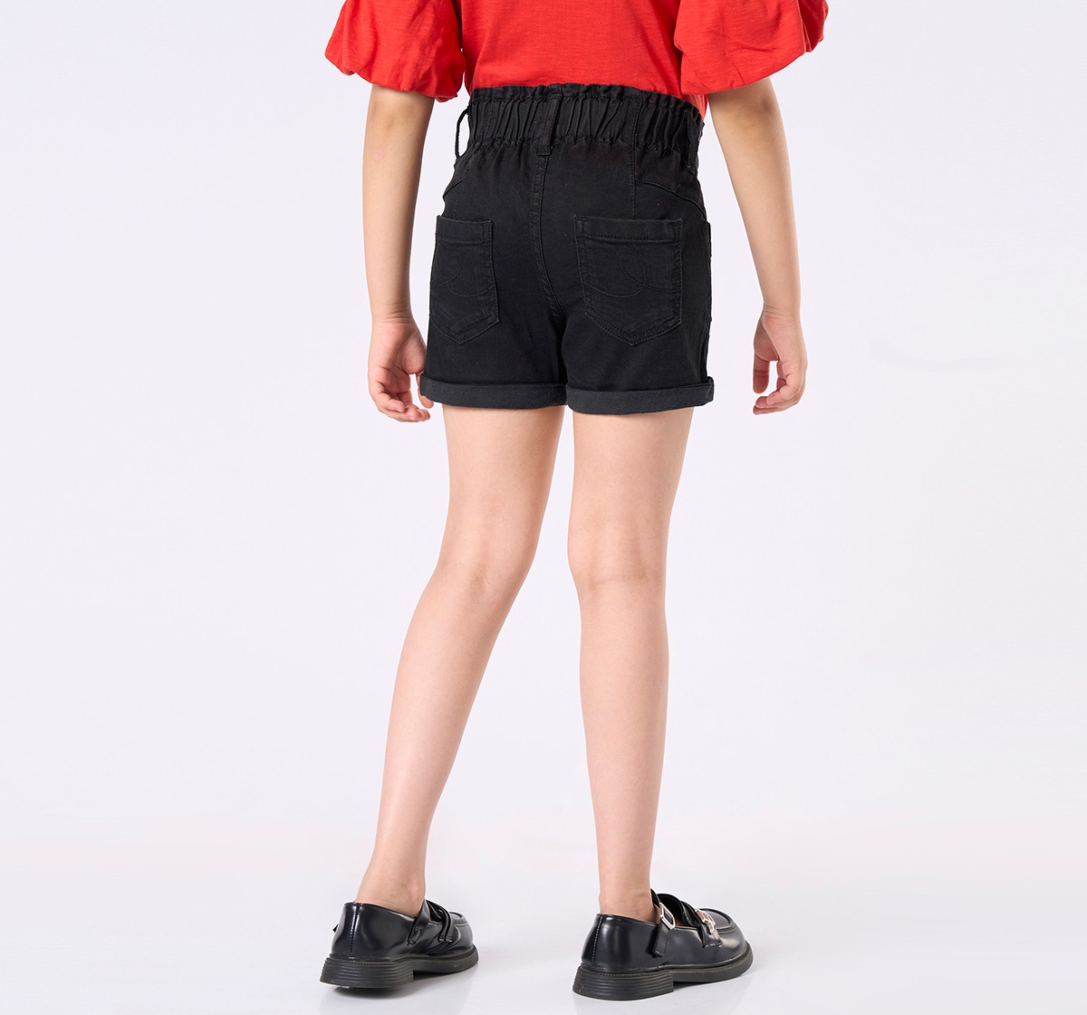 Girl  Washed Shorts blue