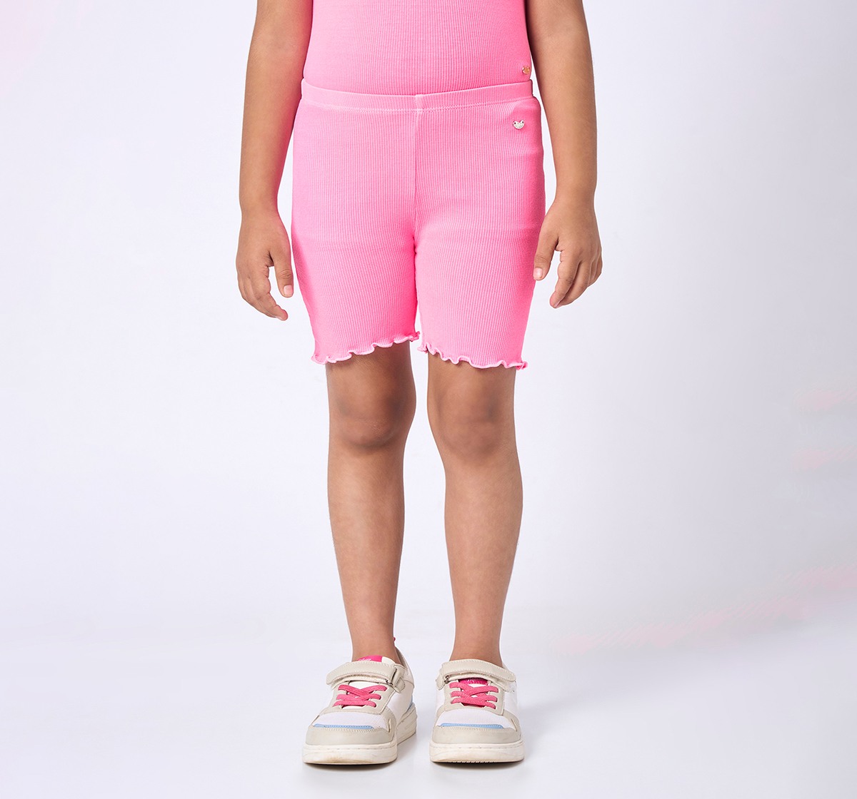 Girl  Solid Shorts pink