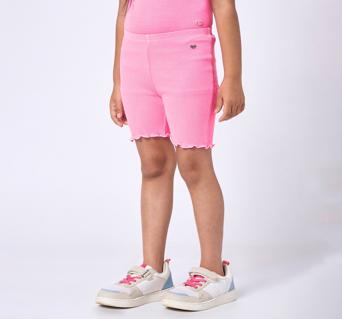 Girl  Solid Shorts pink