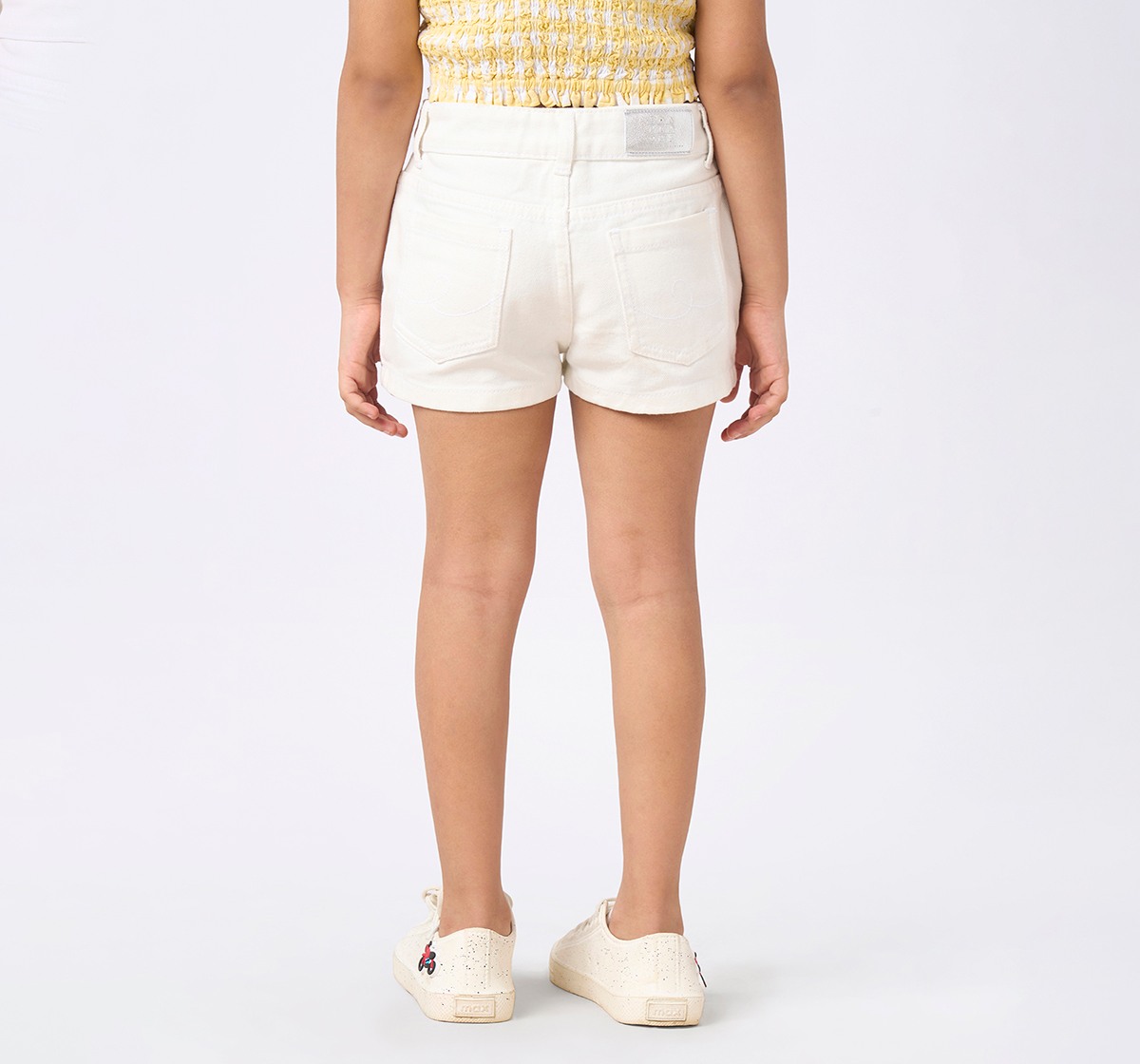 Girl  Washed Skorts off-white