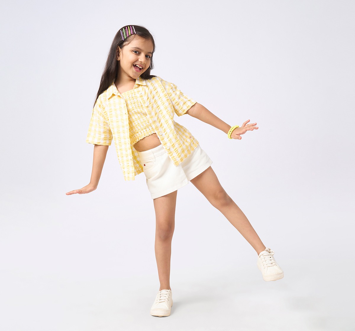 Girl  Striped Tops multicolour