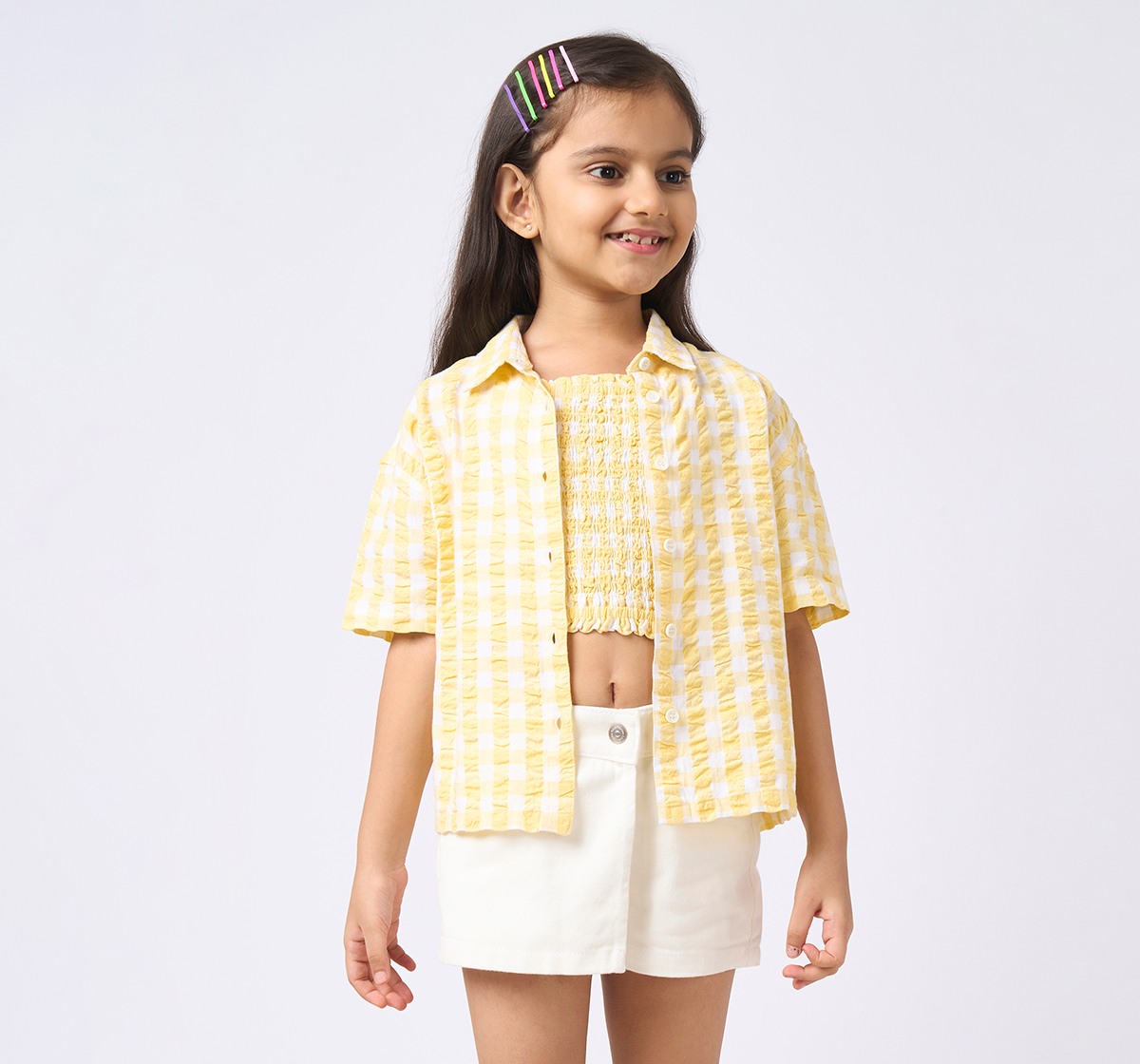 Girl  Striped Tops multicolour