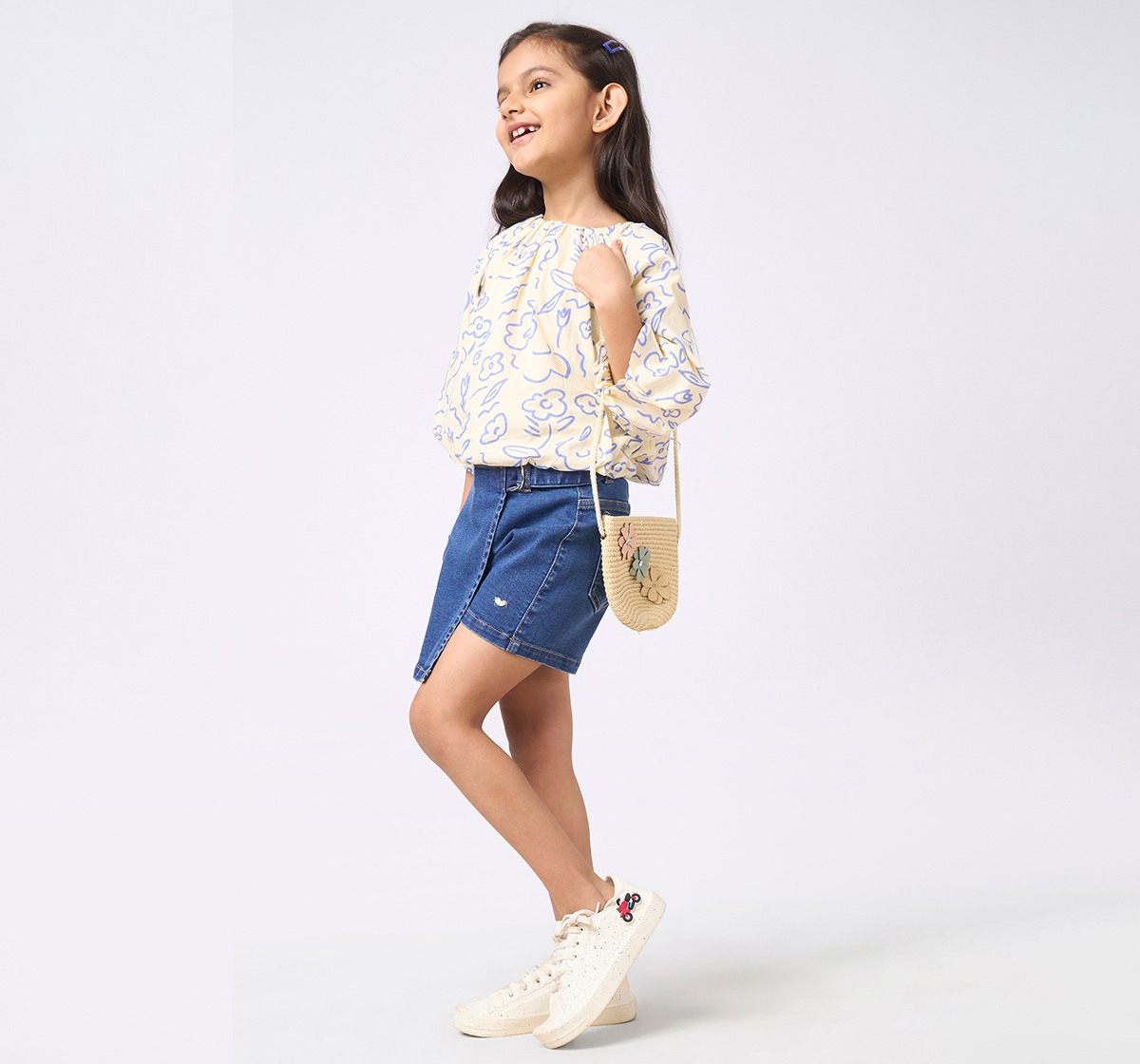 Girl  Printed Tops multicolour