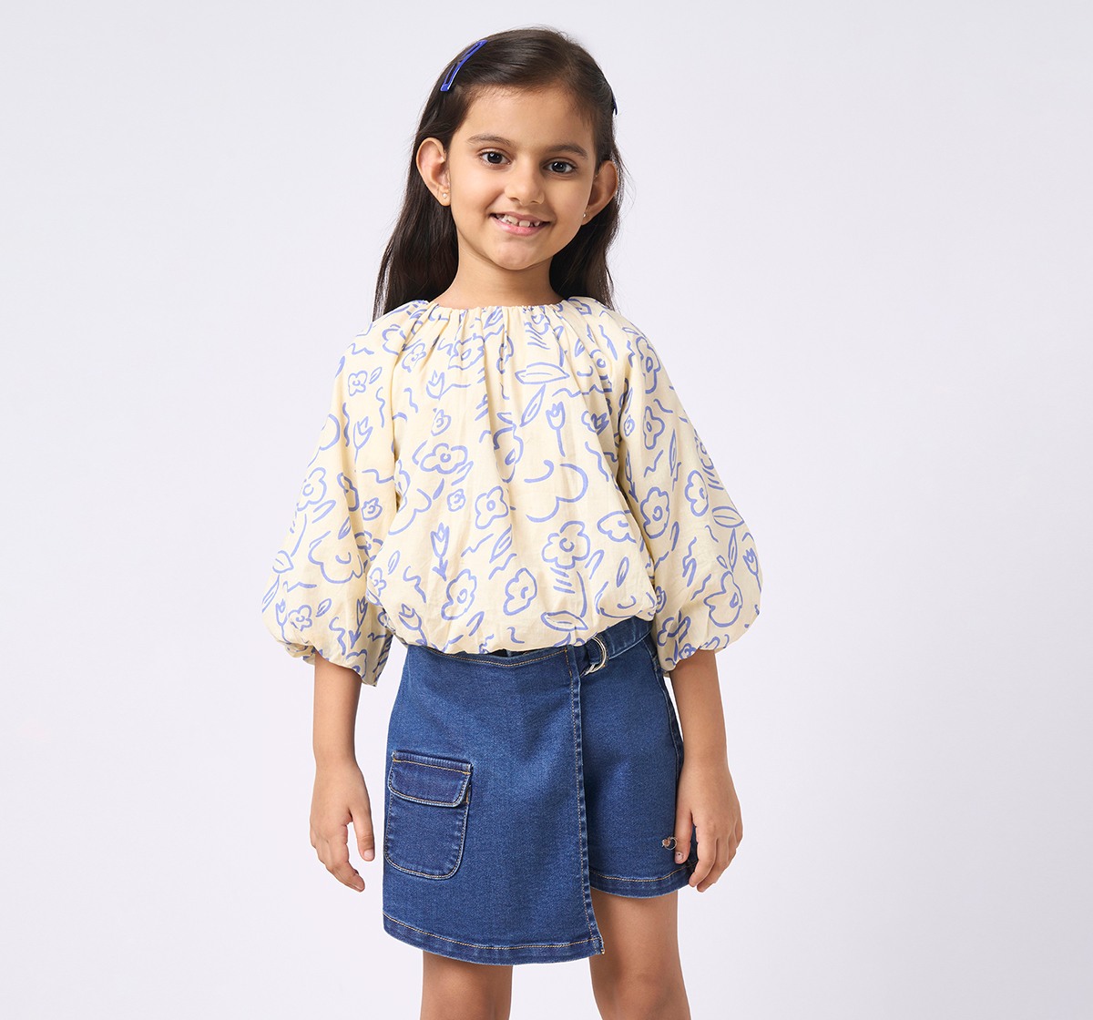 Girl  Printed Tops multicolour