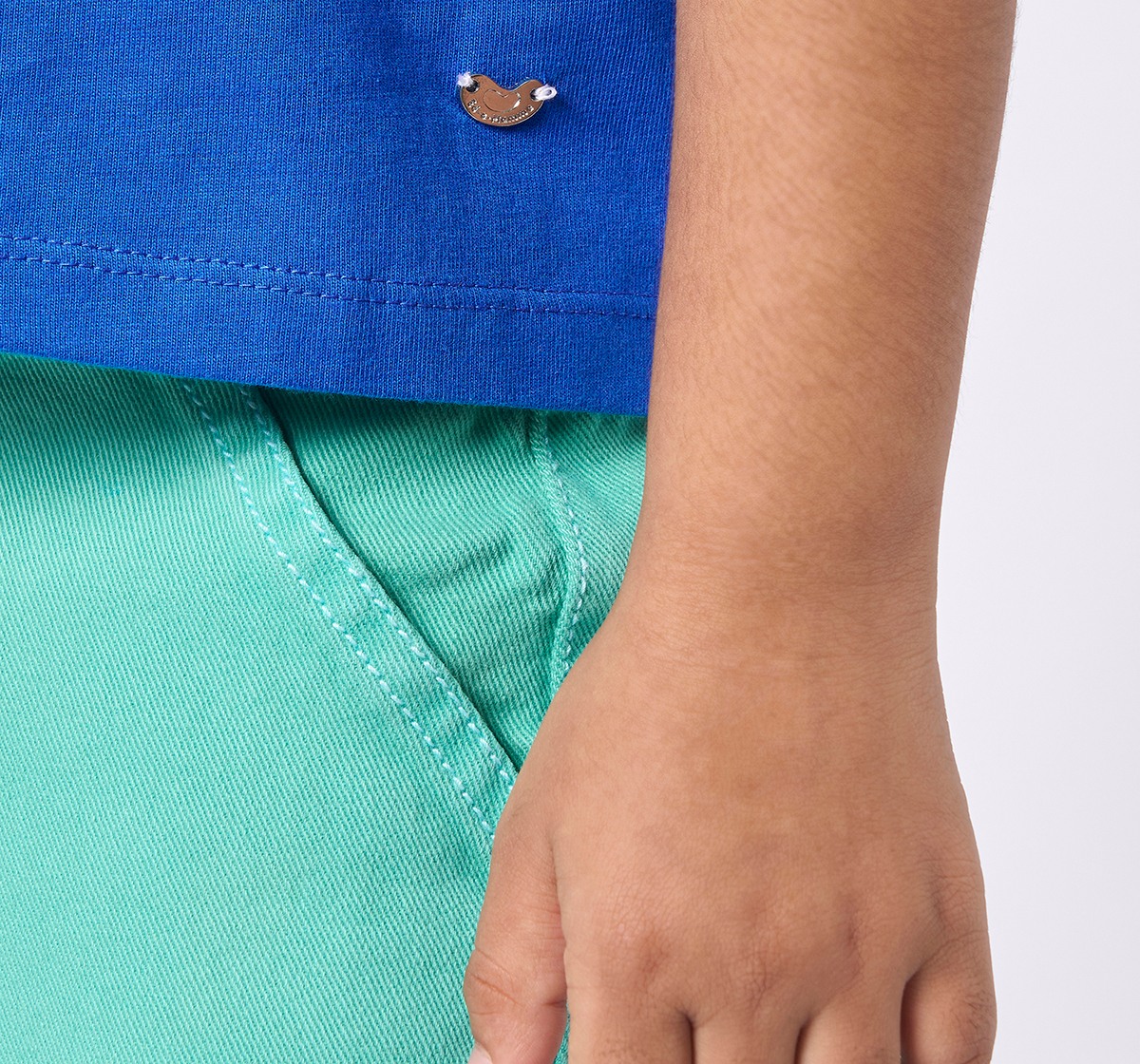 Girl  Printed T-Shirt blue