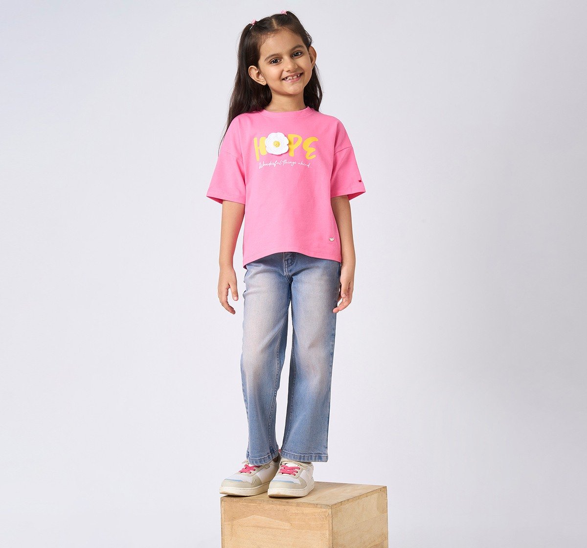 Girl  Printed T-Shirt pink