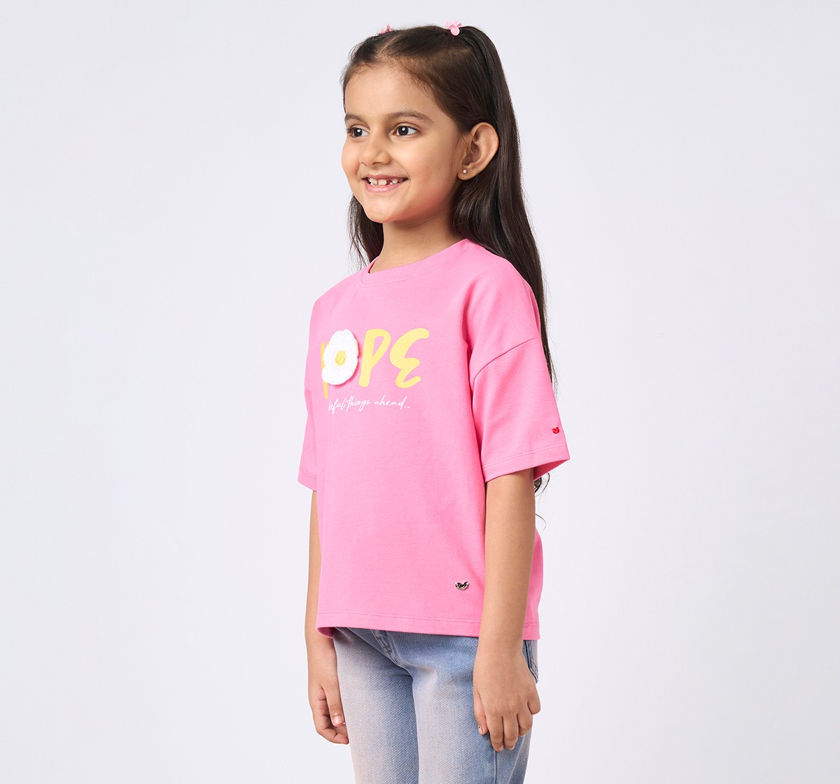 Girl  Printed T-Shirt pink