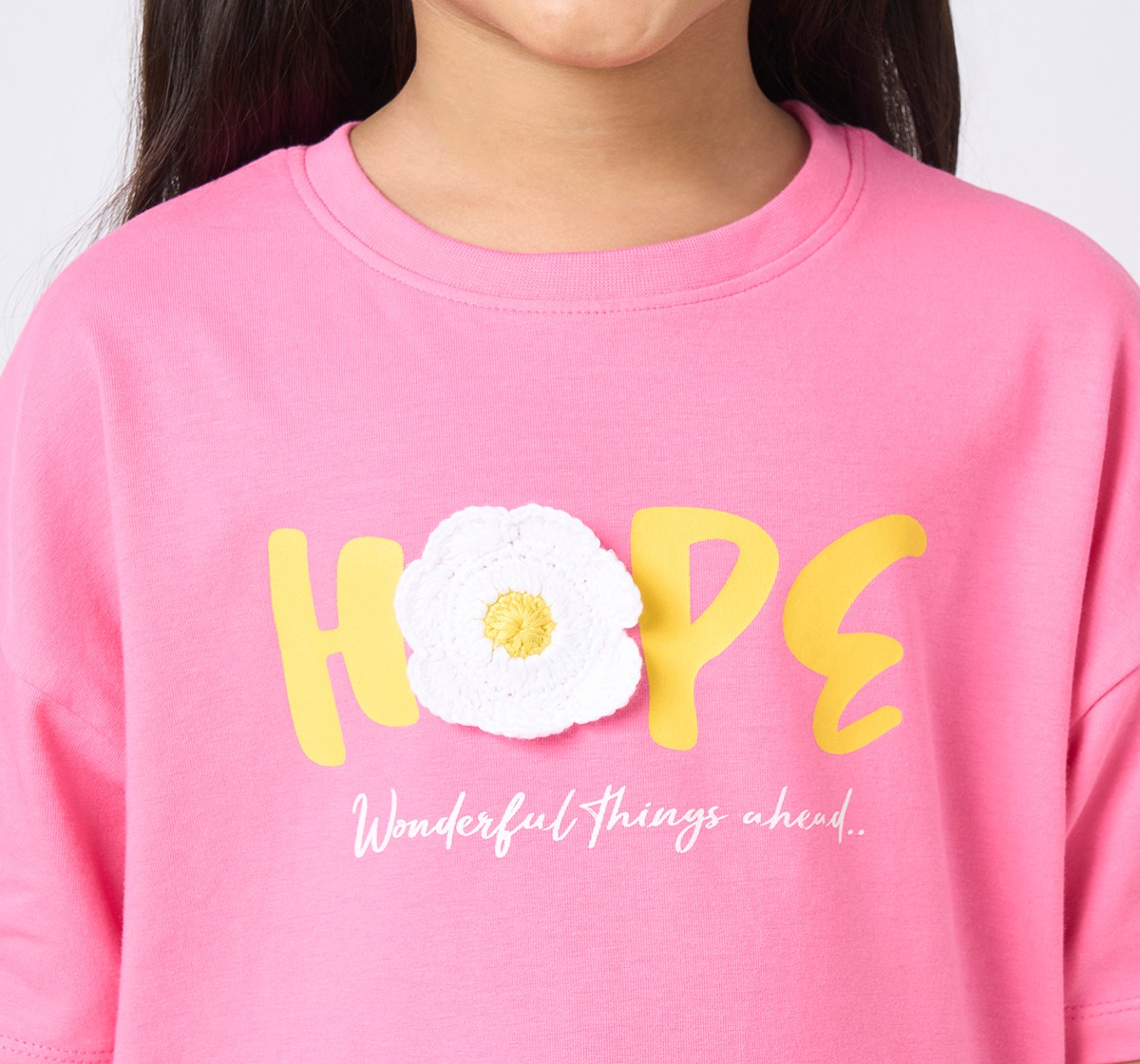 Girl  Printed T-Shirt pink