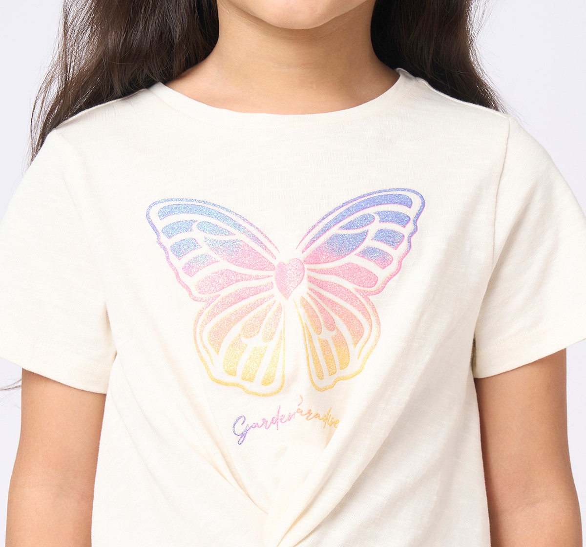 Girl  Printed T-Shirt off-white