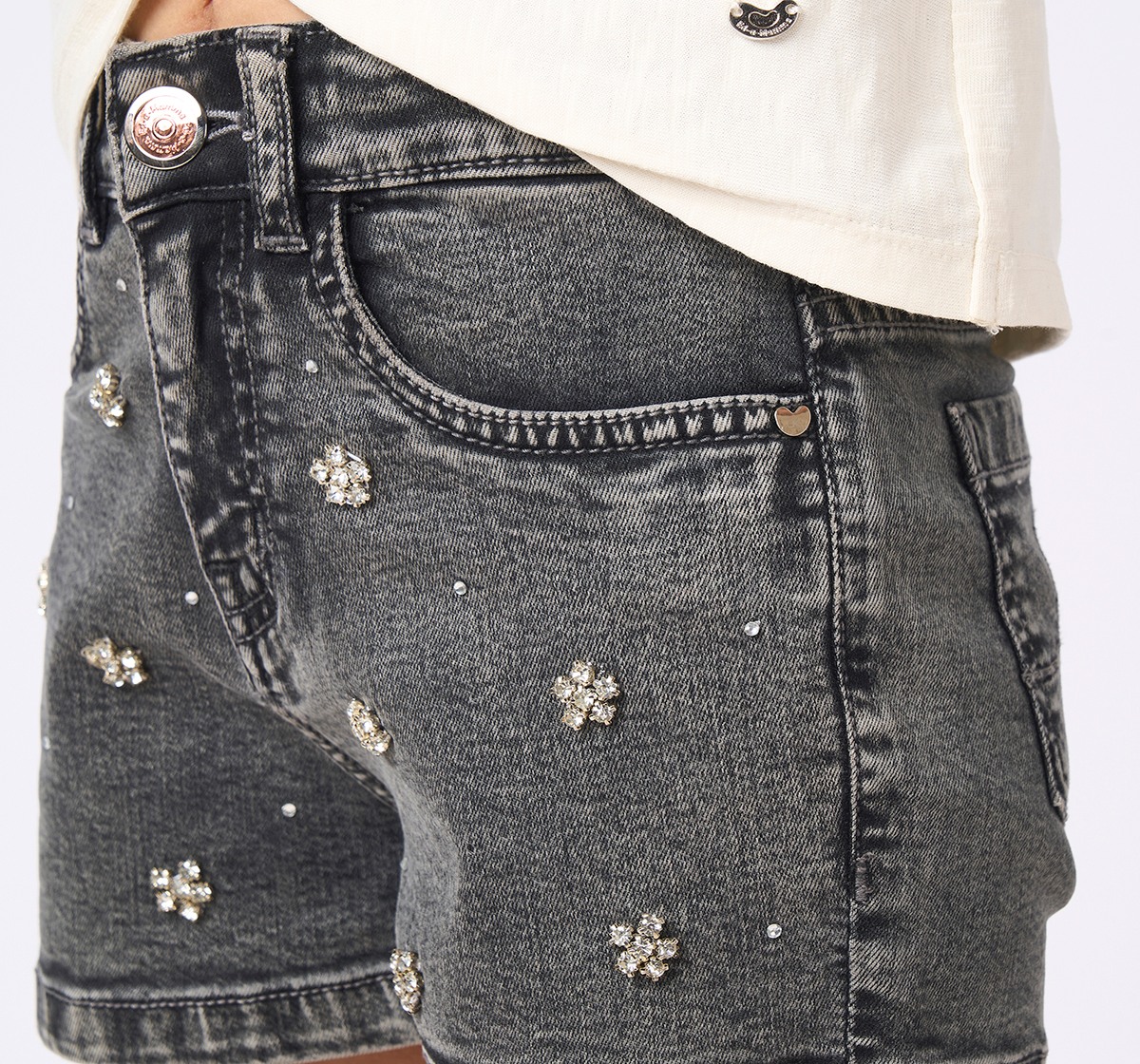 Girl  Printed T-Shirt off-white