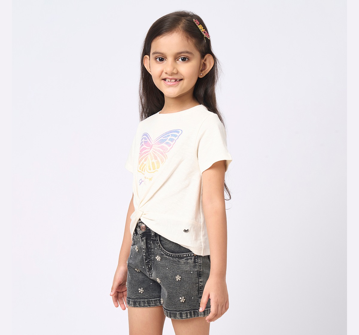 Girl  Printed T-Shirt off-white