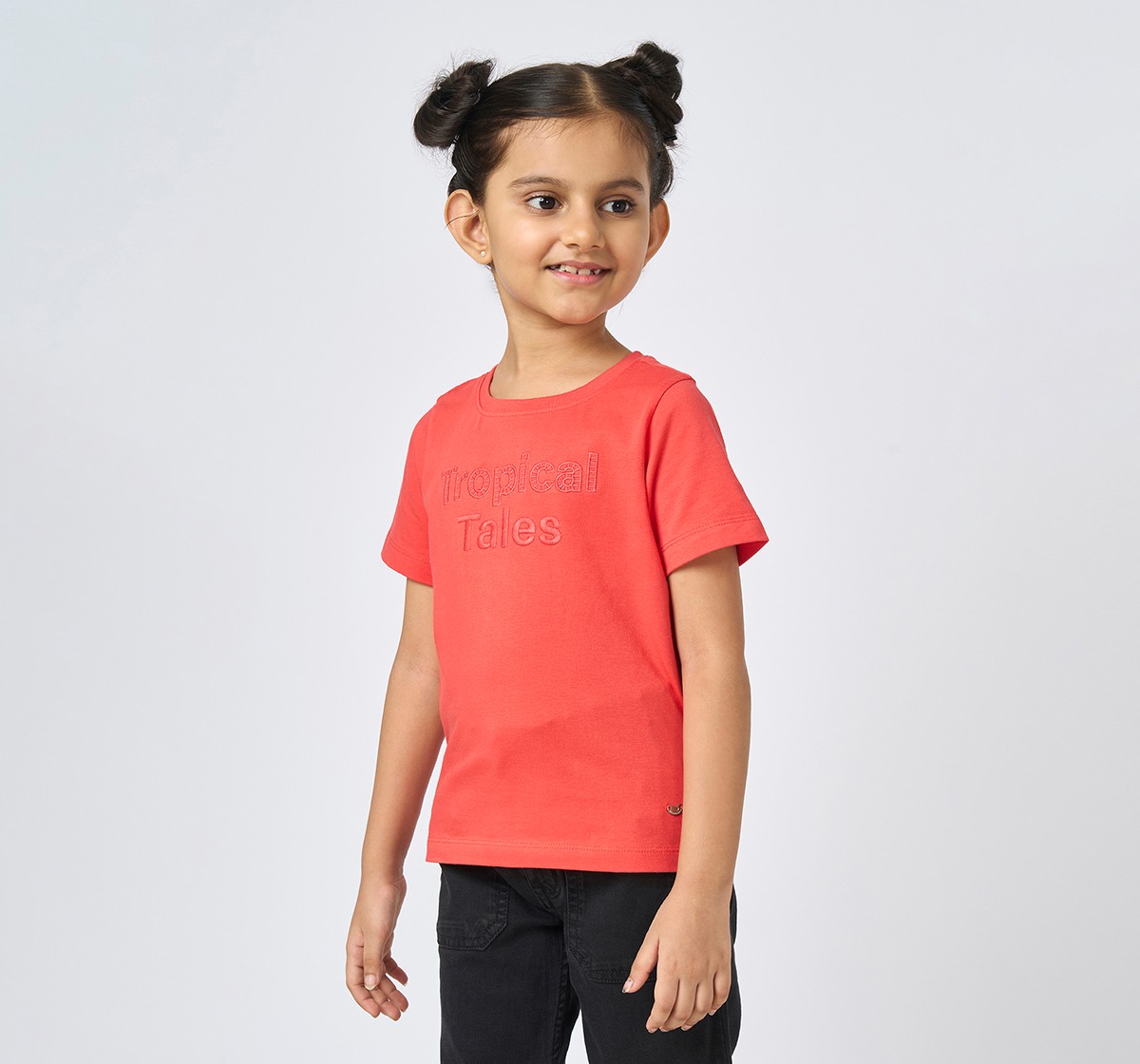 Girl  Printed T-Shirt red