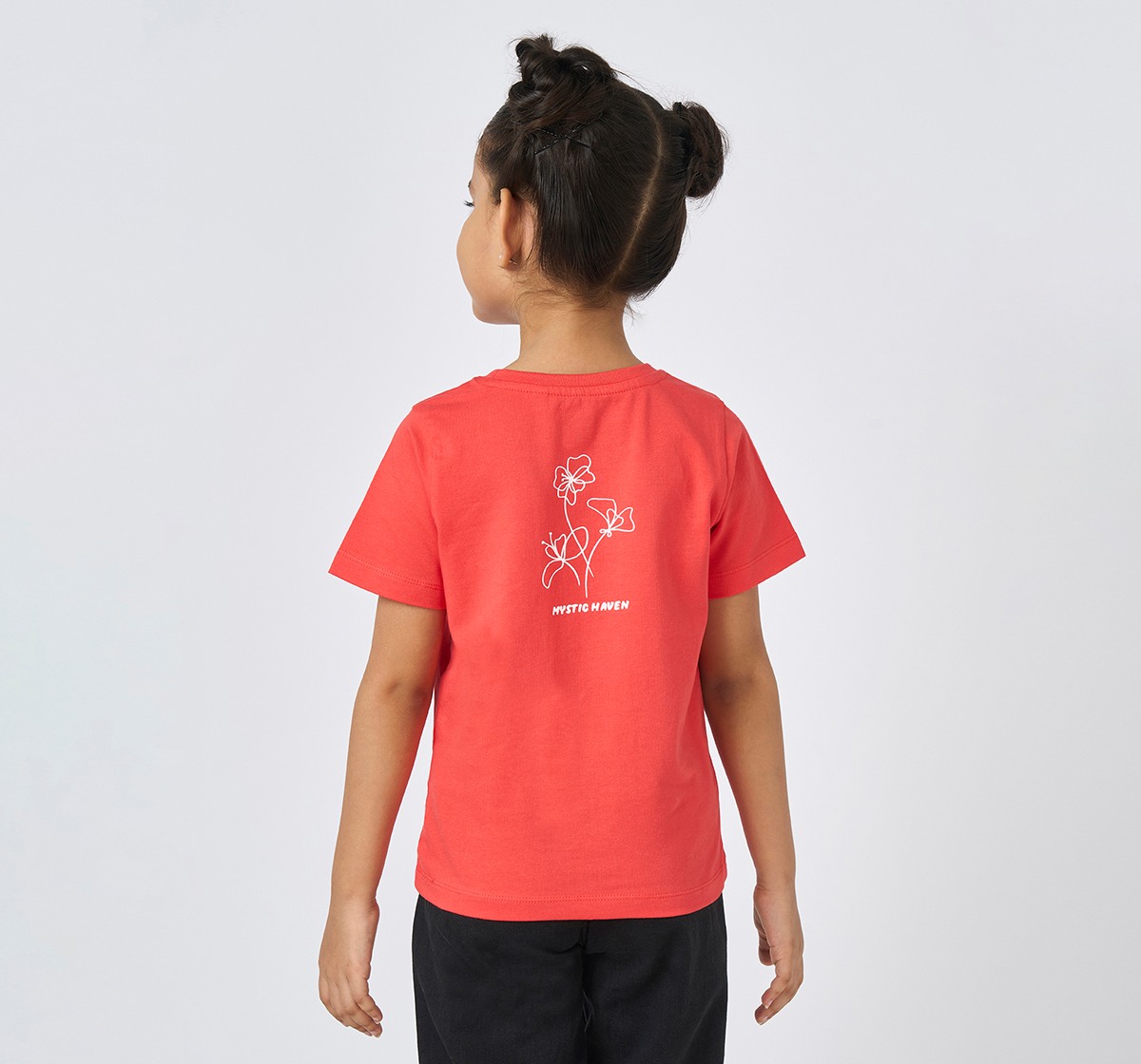 Girl  Printed T-Shirt red