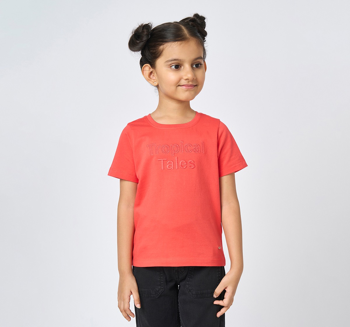 Girl  Printed T-Shirt red
