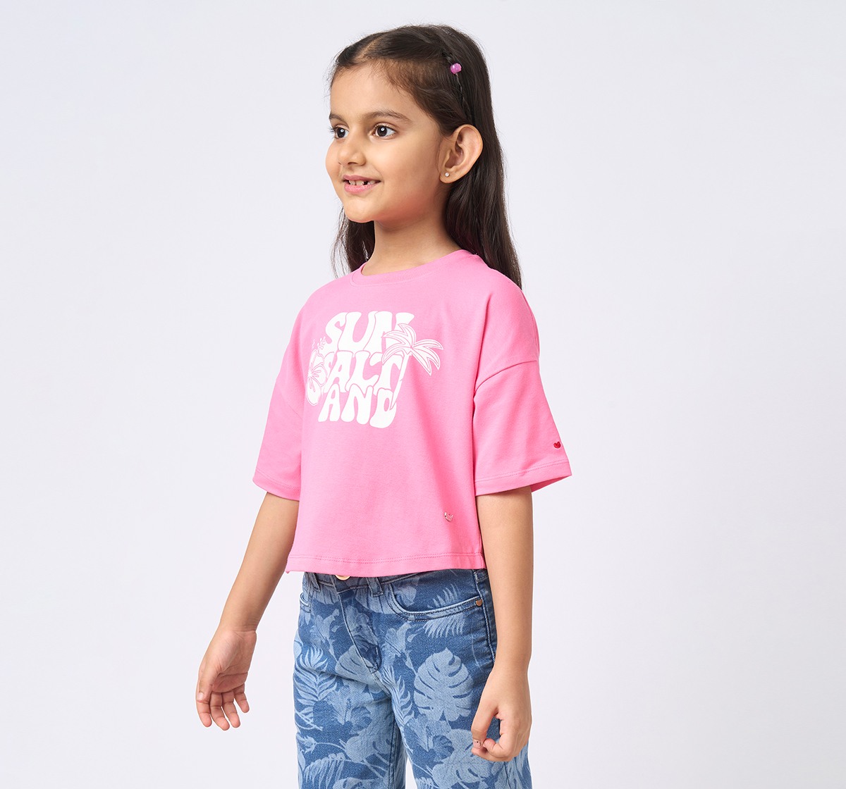 Girl  Printed T-Shirt pink