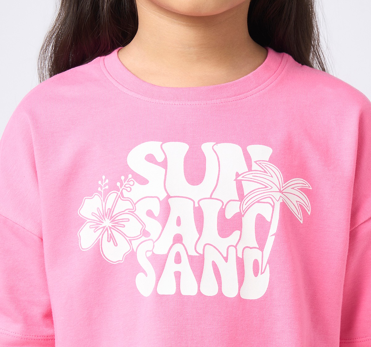 Girl  Printed T-Shirt pink