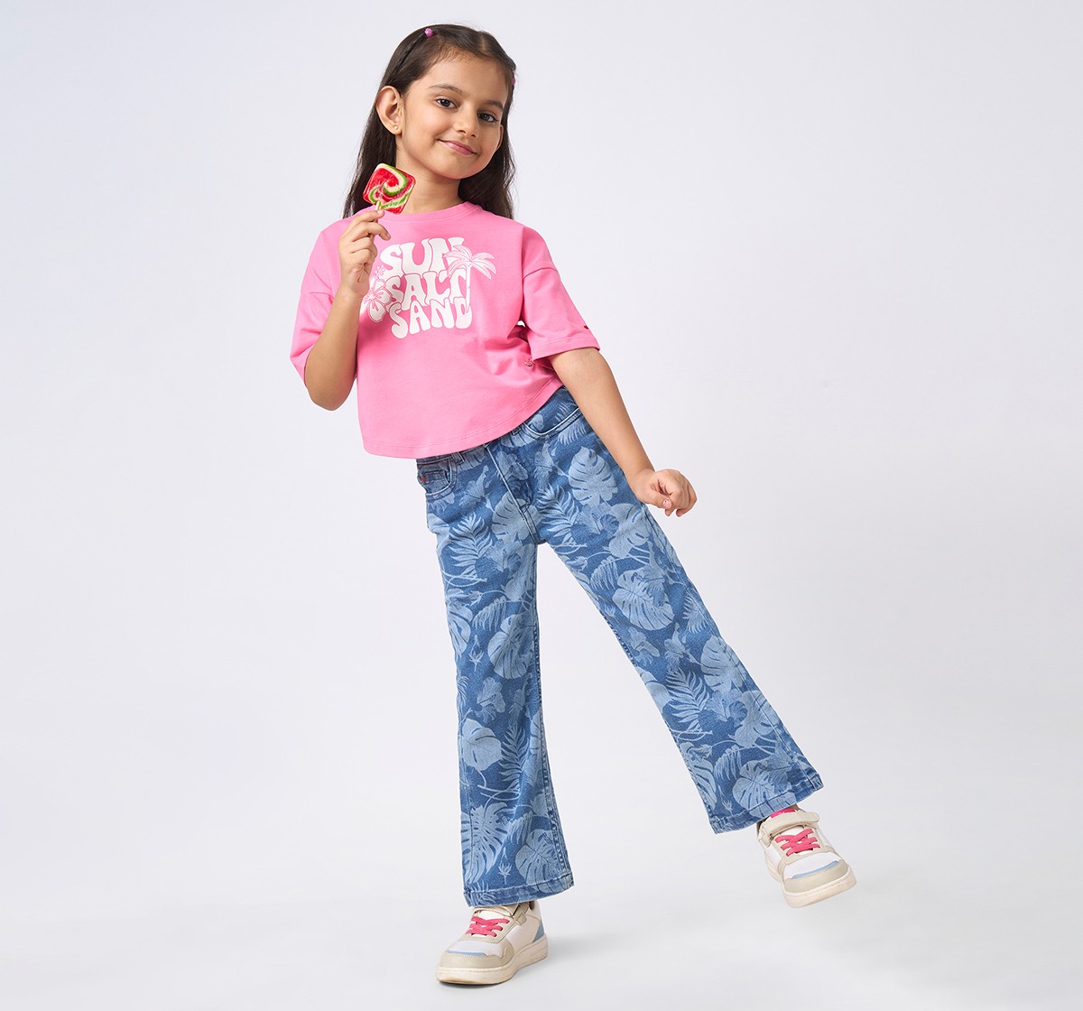 Girl  Printed T-Shirt pink